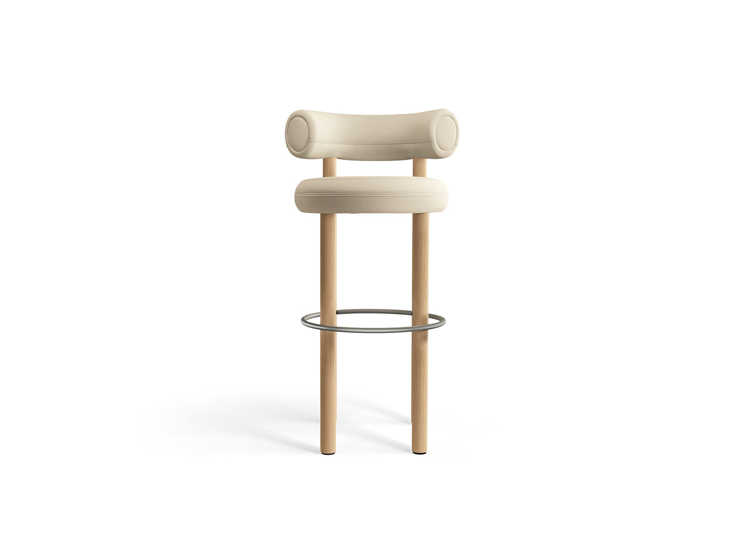 Fat Bar Stool by Tom Dixon - Lacquered Oak / Hallingdal 65 100