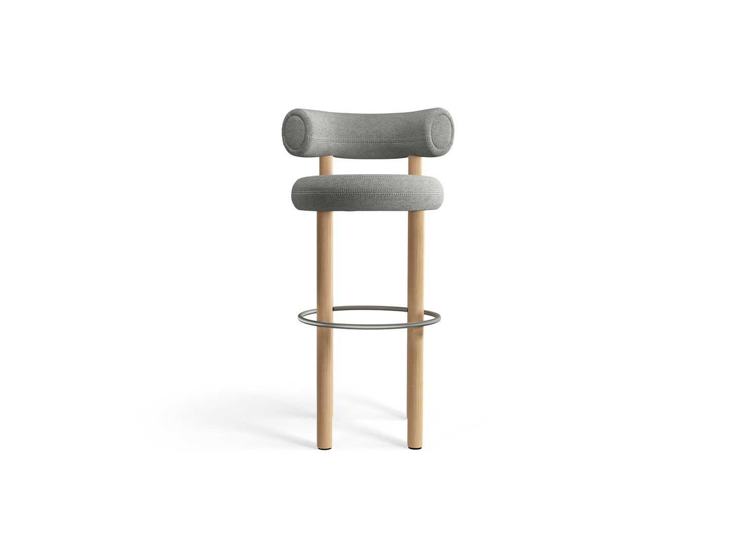 Fat Bar Stool by Tom Dixon - Lacquered Oak / Hallingdal 65 110