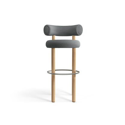 Fat Bar Stool by Tom Dixon - Lacquered Oak / Hallingdal 65 130
