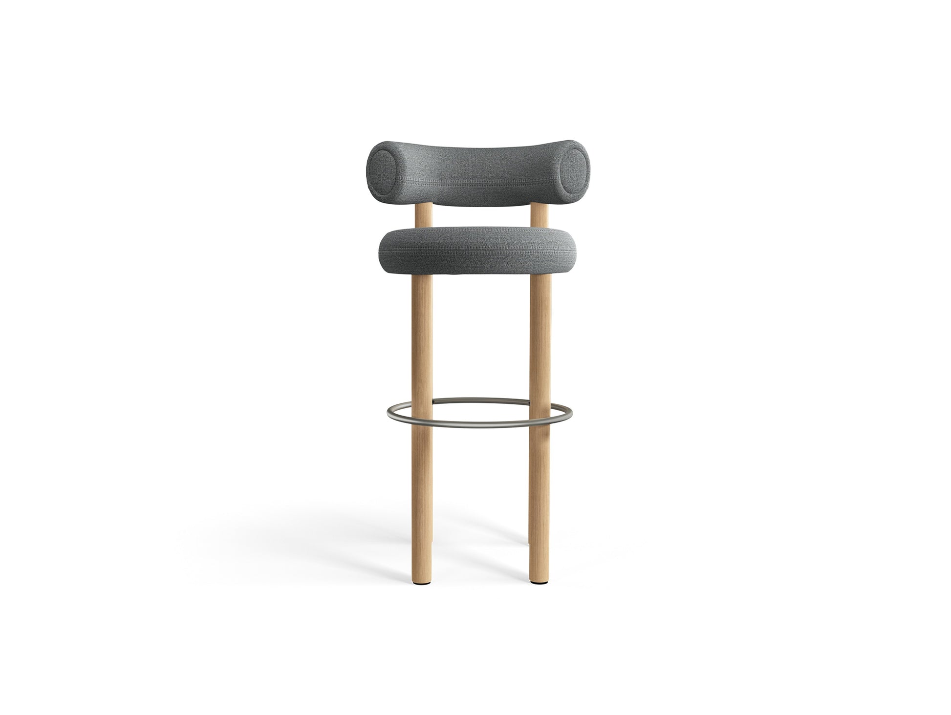 Fat Bar Stool by Tom Dixon - Lacquered Oak / Hallingdal 65 130