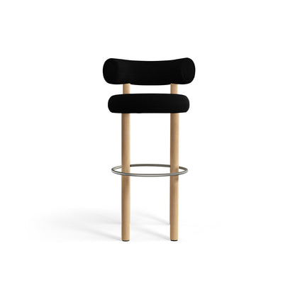 Fat Bar Stool by Tom Dixon - Lacquered Oak / Hallingdal 65 190