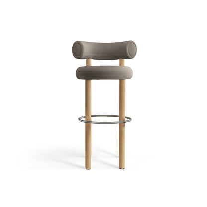 Fat Bar Stool by Tom Dixon - Lacquered Oak / Hero 2 212