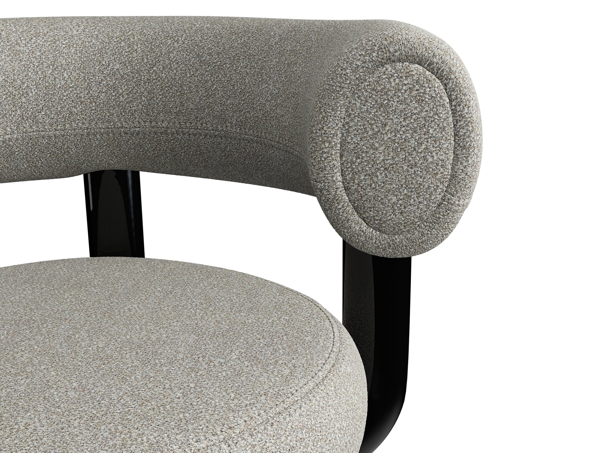 Fat Work Office Chair by Tom Dixon - Tom Dixon Boucle 84