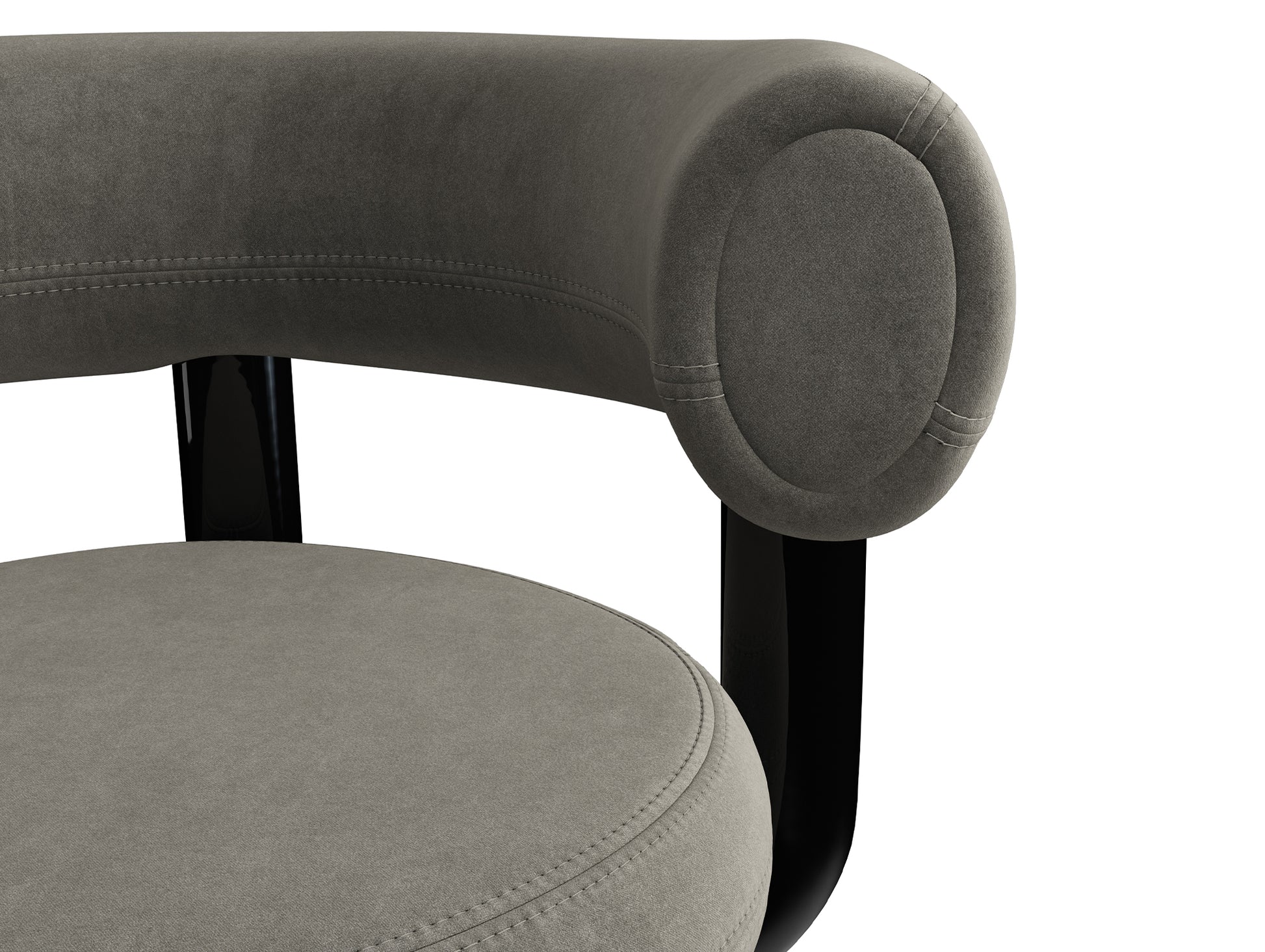 Fat Work Office Chair by Tom Dixon - Tom Dixon Royal Velvet 158