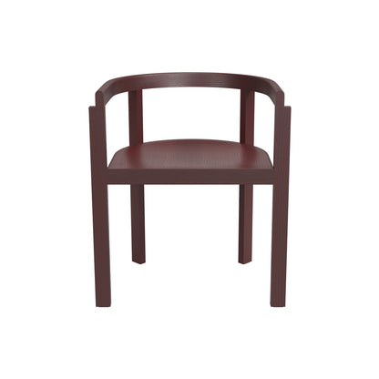 After Chair by Fritz Hansen - Burgundy Coloured Ash