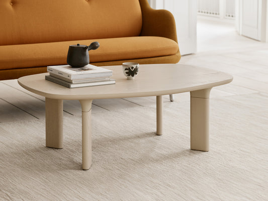 Analog Coffee Table (JH63A) by Fritz Hansen - Light Beige Ash