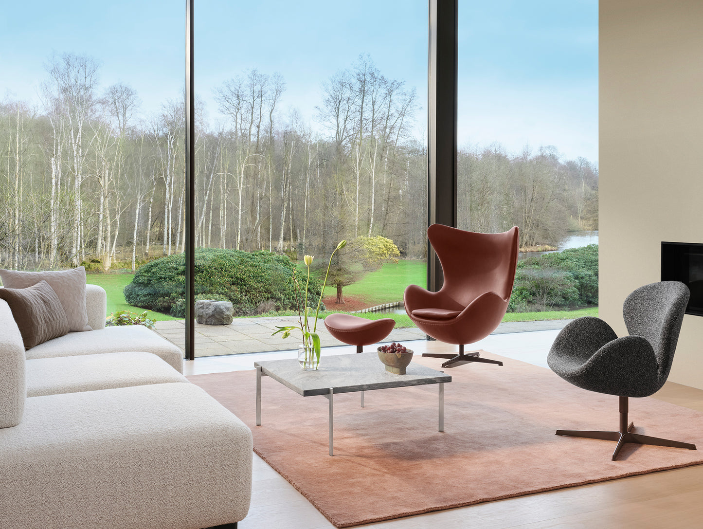 PK61 Coffee Table by Fritz Hansen 