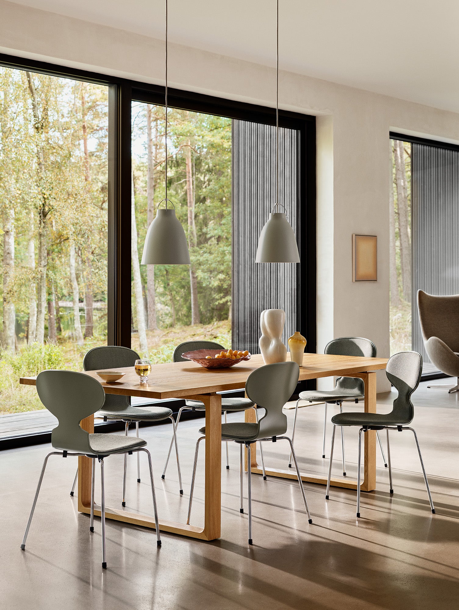 Caravaggio Pendant Light by Fritz Hansen - P2  / Matt Grey45 Aluminium