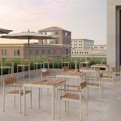 Pelagus High Table by Fritz Hansen - H105 cm / Light Ivory