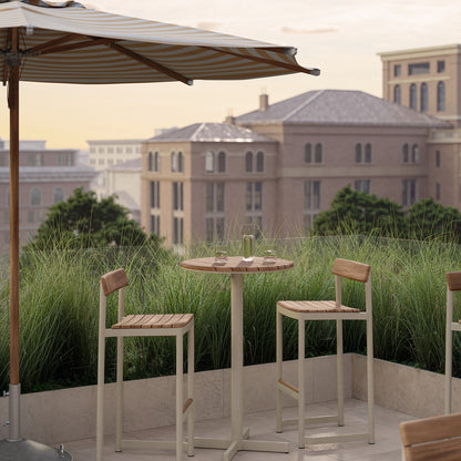 Pelagus High Table by Fritz Hansen - H105 cm / Light Ivory