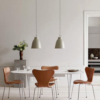 Caravaggio Pendant Light by Fritz Hansen - P2 / Matt Dusty Green Aluminium 
