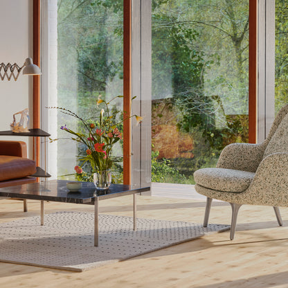 Fri Lounge Chair JH4 - Single Upholstery by Fritz Hansen / Atom White 