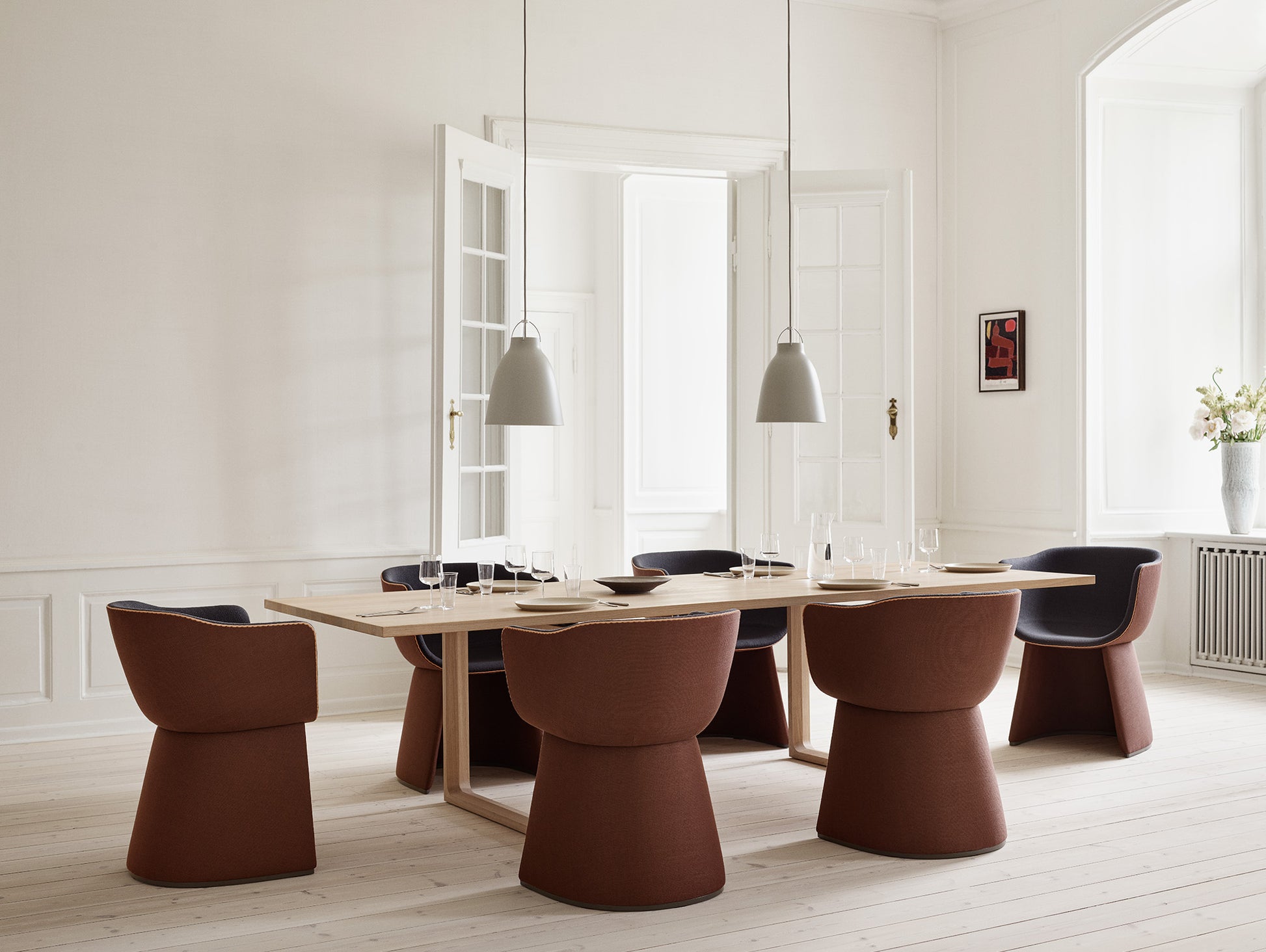 Caravaggio Pendant Light by Fritz Hansen - P2  / Matt Warm Grey Aluminium