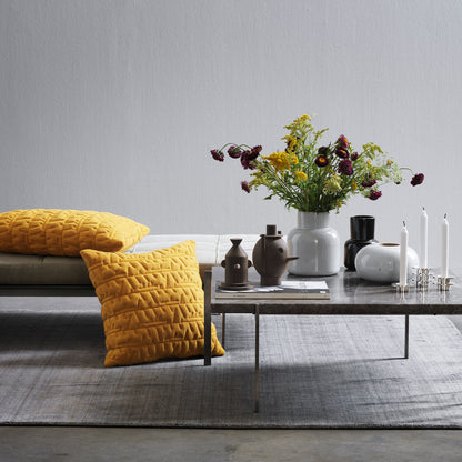 PK61 Coffee Table by Fritz Hansen  - Grey Brown Marble Honed