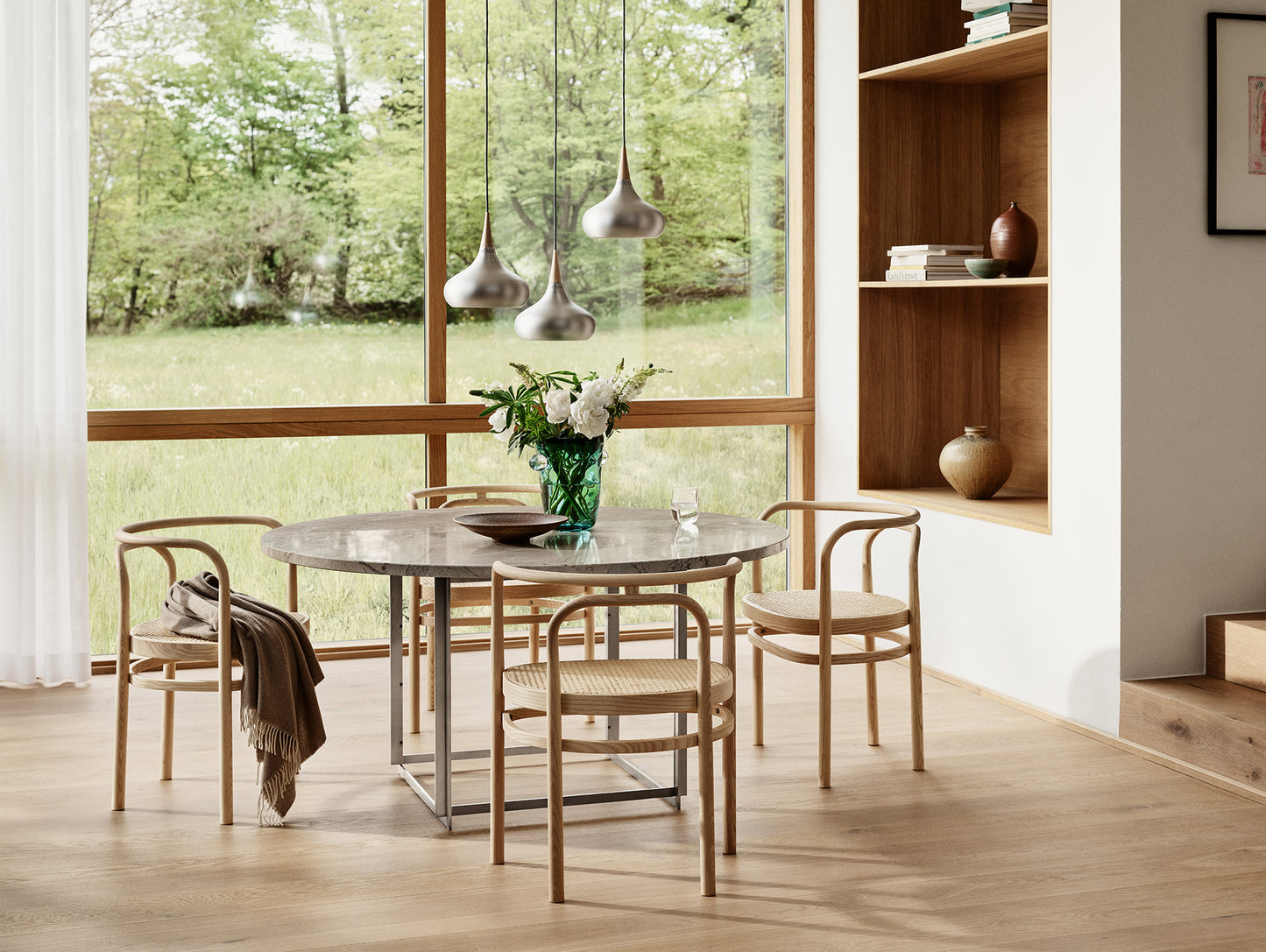 PK15 Dining Chair by Fritz Hansen - Clear Lacquered Solid Ash