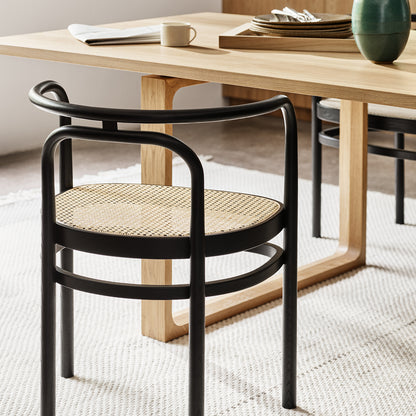 PK15 Dining Chair by Fritz Hansen - Black Coloured Solid Ash