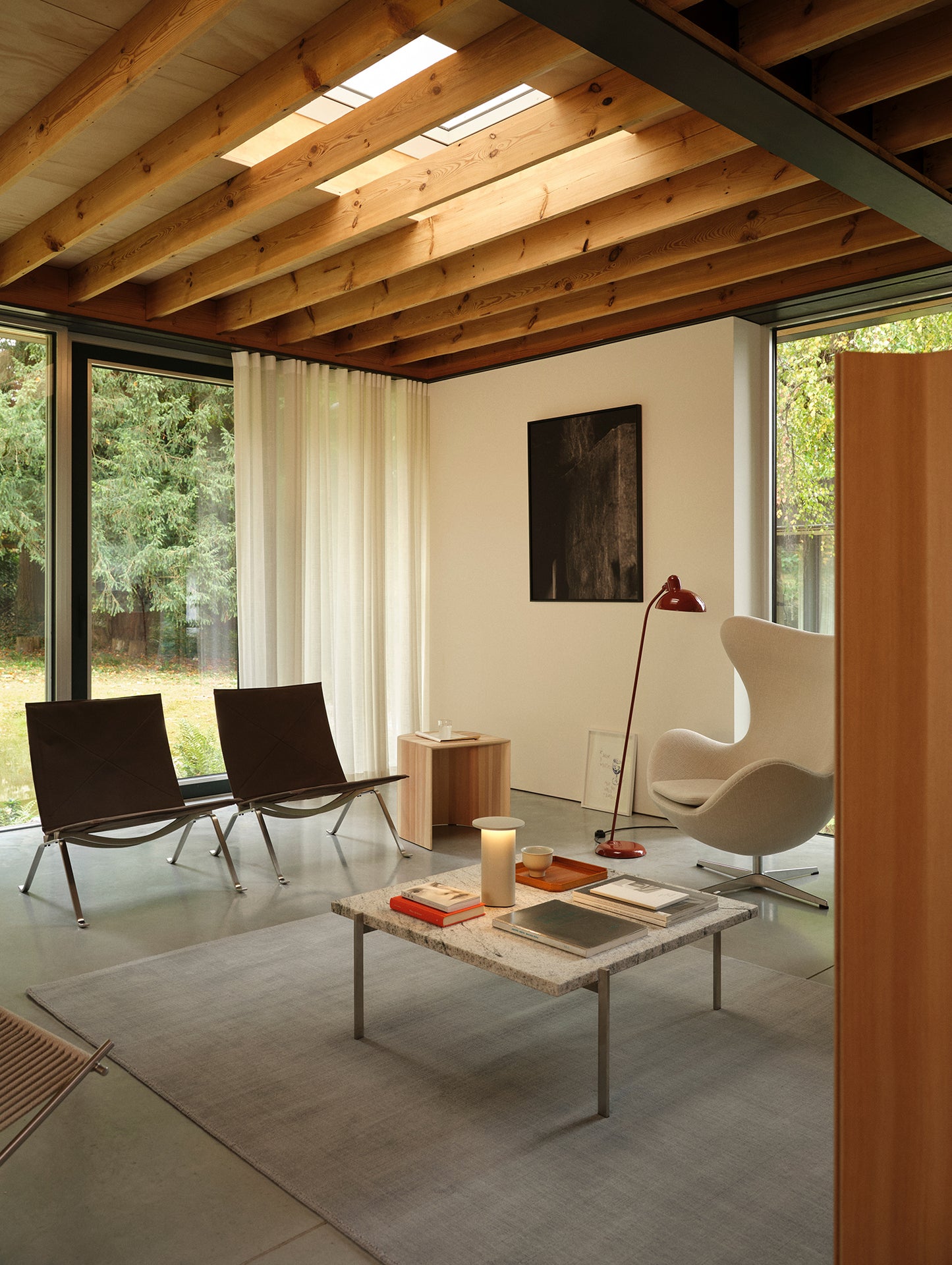 PK22 Lounge Chair  Anniversary Edition by Fritz Hansen - Dark Brown Haze Leather