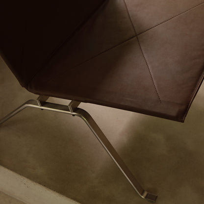 PK22 Lounge Chair  Anniversary Edition by Fritz Hansen - Dark Brown Haze Leather