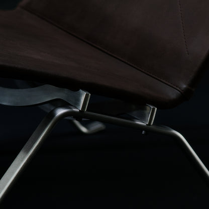 PK22 Lounge Chair  Anniversary Edition by Fritz Hansen - Dark Brown Haze Leather