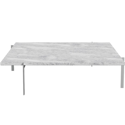 PK61A Coffee Table by Fritz Hansen - Grey White Marble Rolled