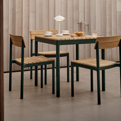 Pelagus Square Table by Fritz Hansen - Hunter Green