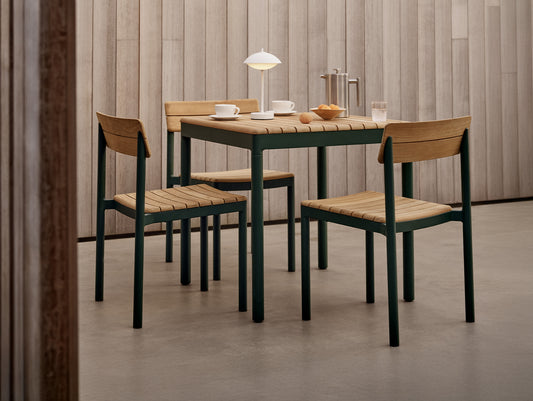 Pelagus Square Table by Fritz Hansen - Hunter Green