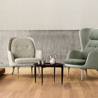 Fri Lounge Chair JH4 - Single Upholstery by Fritz Hansen / Atom White 