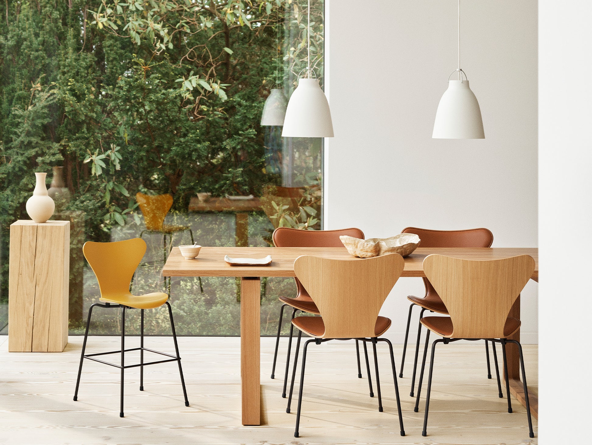 Caravaggio Pendant Light by Fritz Hansen - P2  / Matt White Aluminium