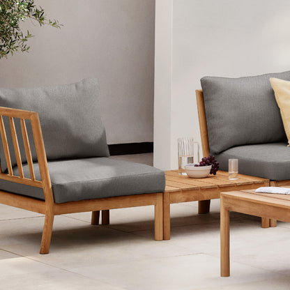 Tradition Outdoor Modular Sofa by Fritz Hansen - From Left: End Module, Lounge Table, Spacer Module 