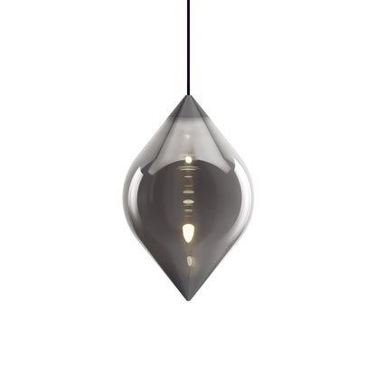 Flare Top Silver LED Pendant Light by Tom Dixon