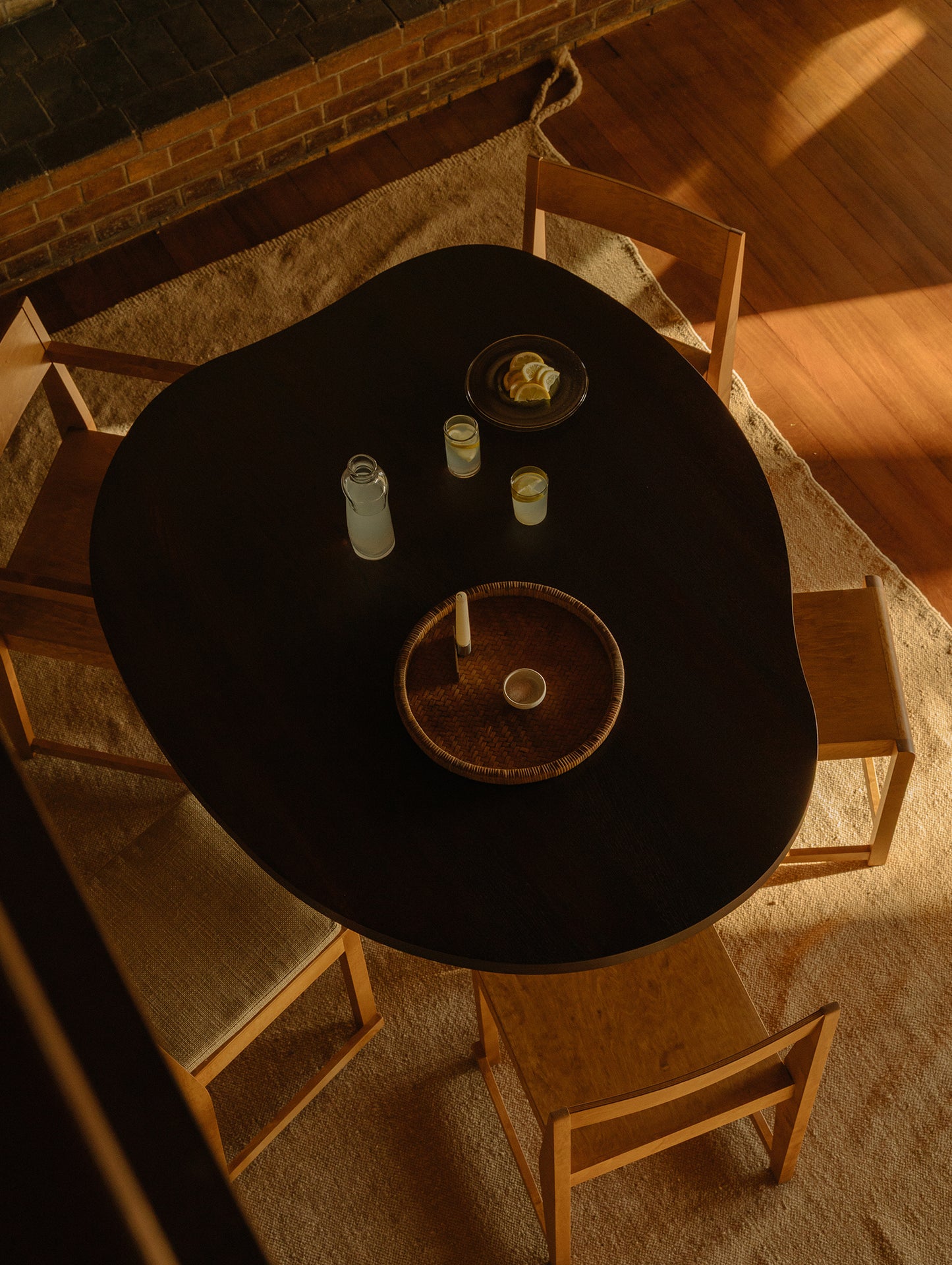 Farmhouse Pond Dining Table by Frama - Dark Oiled Oak