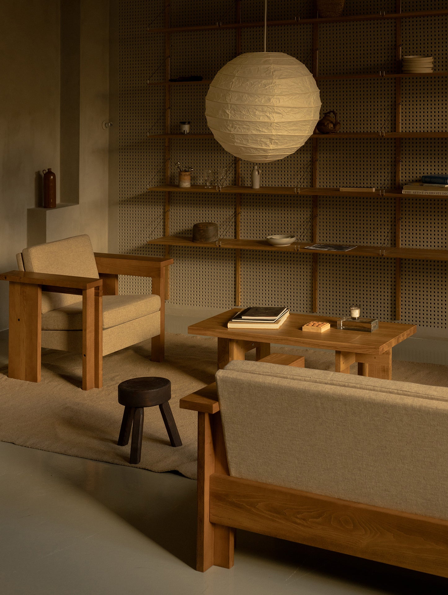 AML Stool by Frama - Dark Oiled Pine