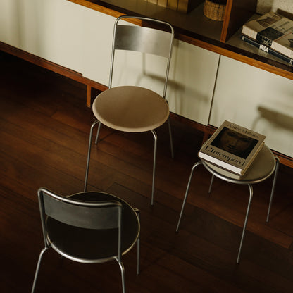 Petit Rond Chair - Leather Seat by Frama