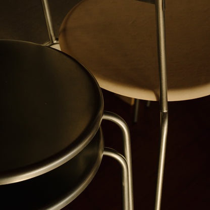 Petit Rond Chair - Leather Seat by Frama