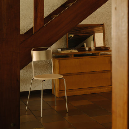 Petit Rond Chair - Leather Seat by Frama
