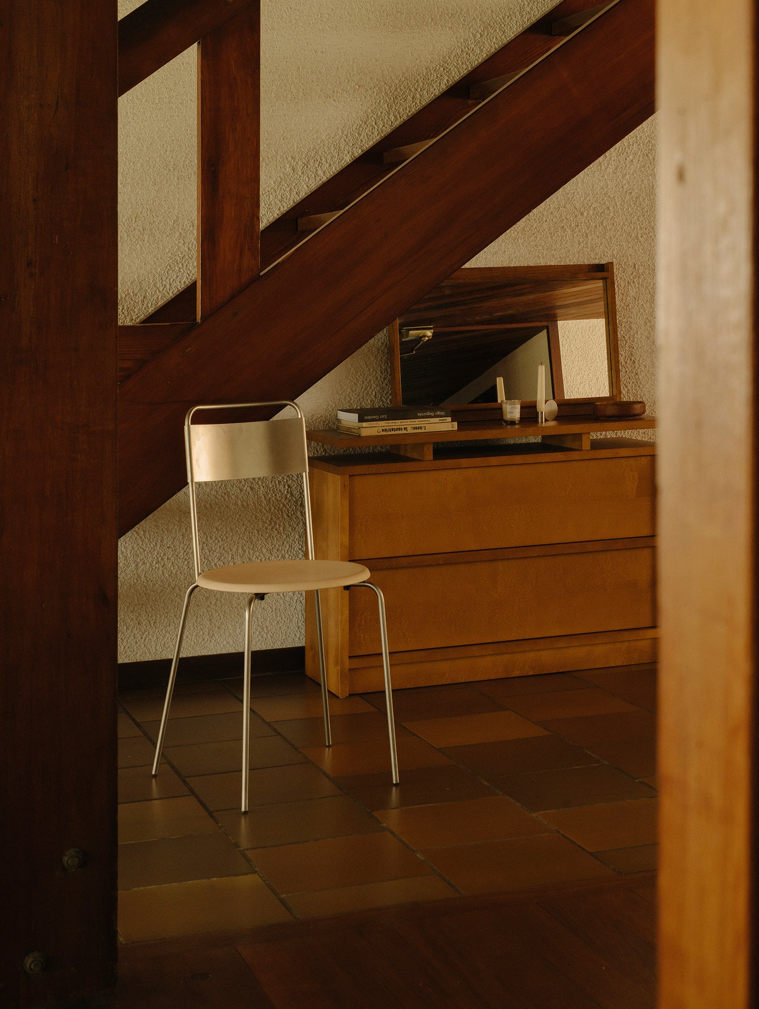 Petit Rond Chair - Leather Seat by Frama