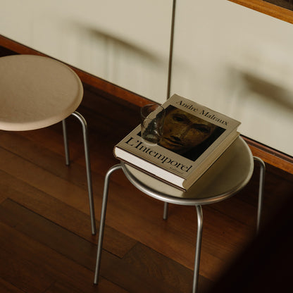 Petit Rond Stool - Leather Seat by Frama