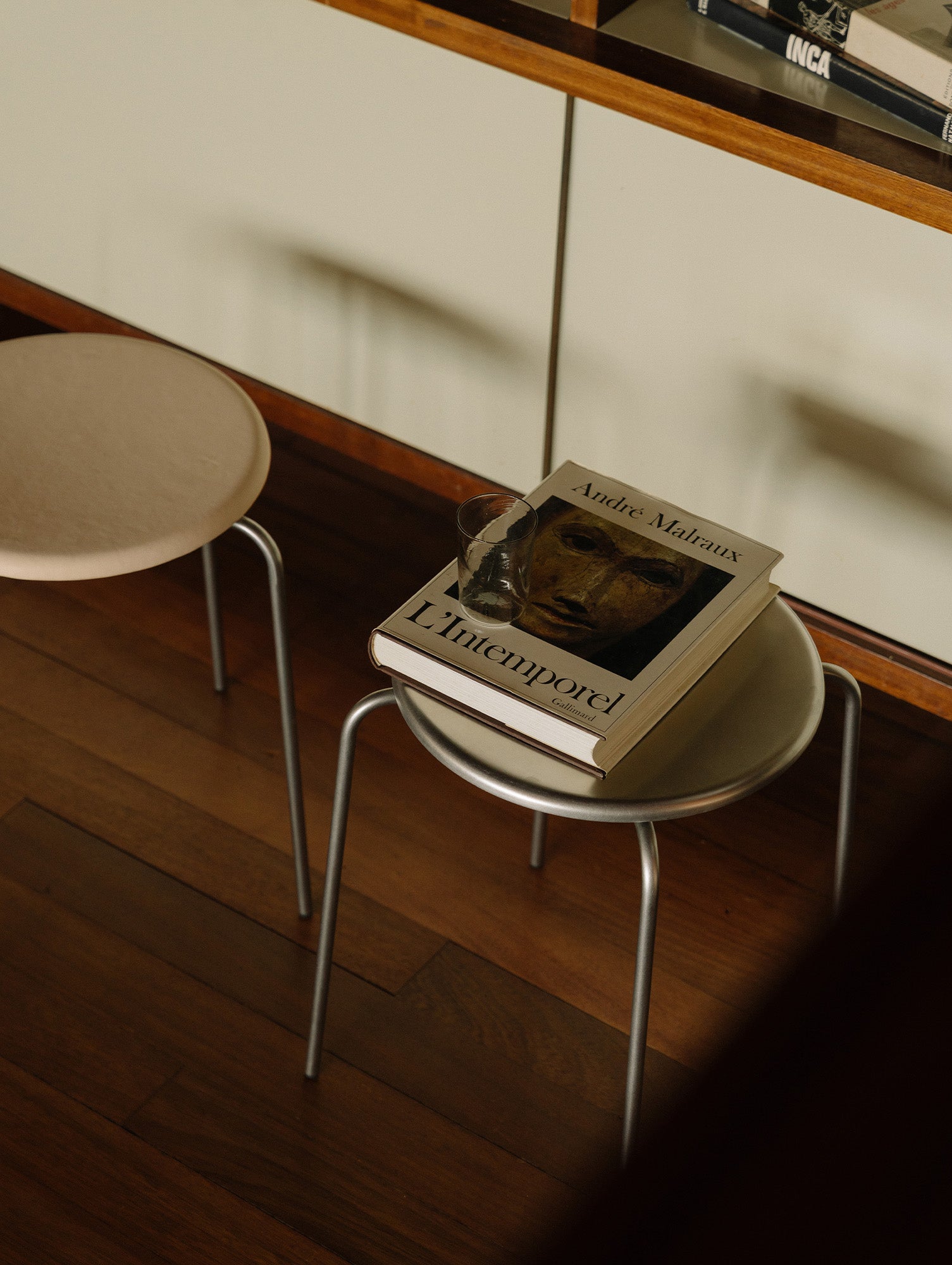Petit Rond Stool - Leather Seat by Frama
