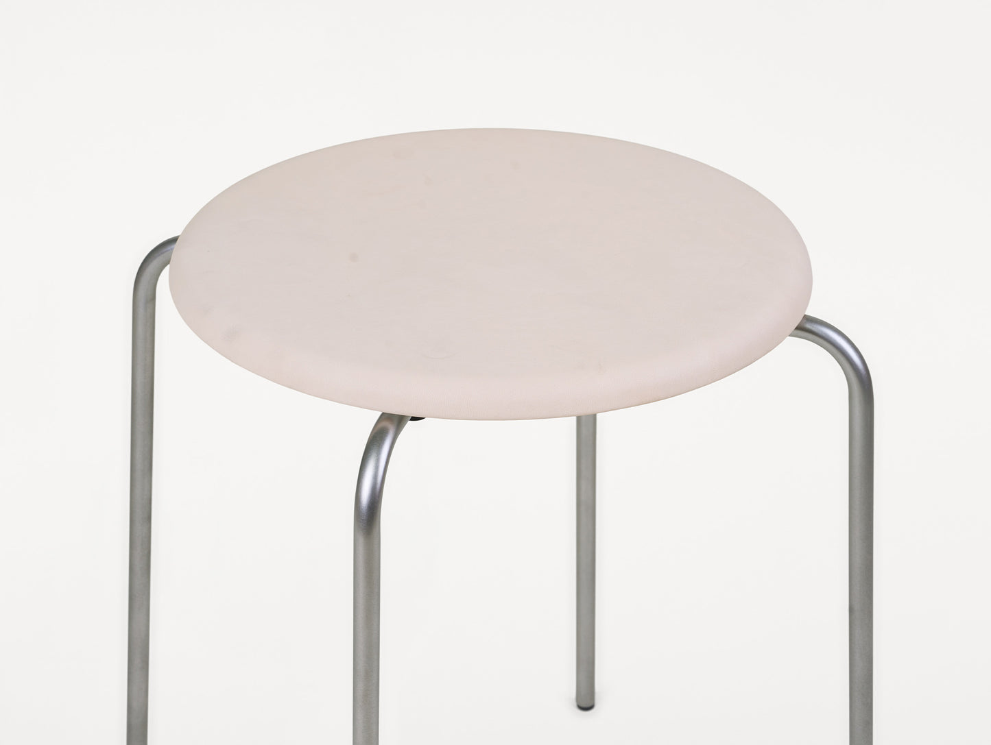 Petit Rond Stool - Leather Seat by Frama