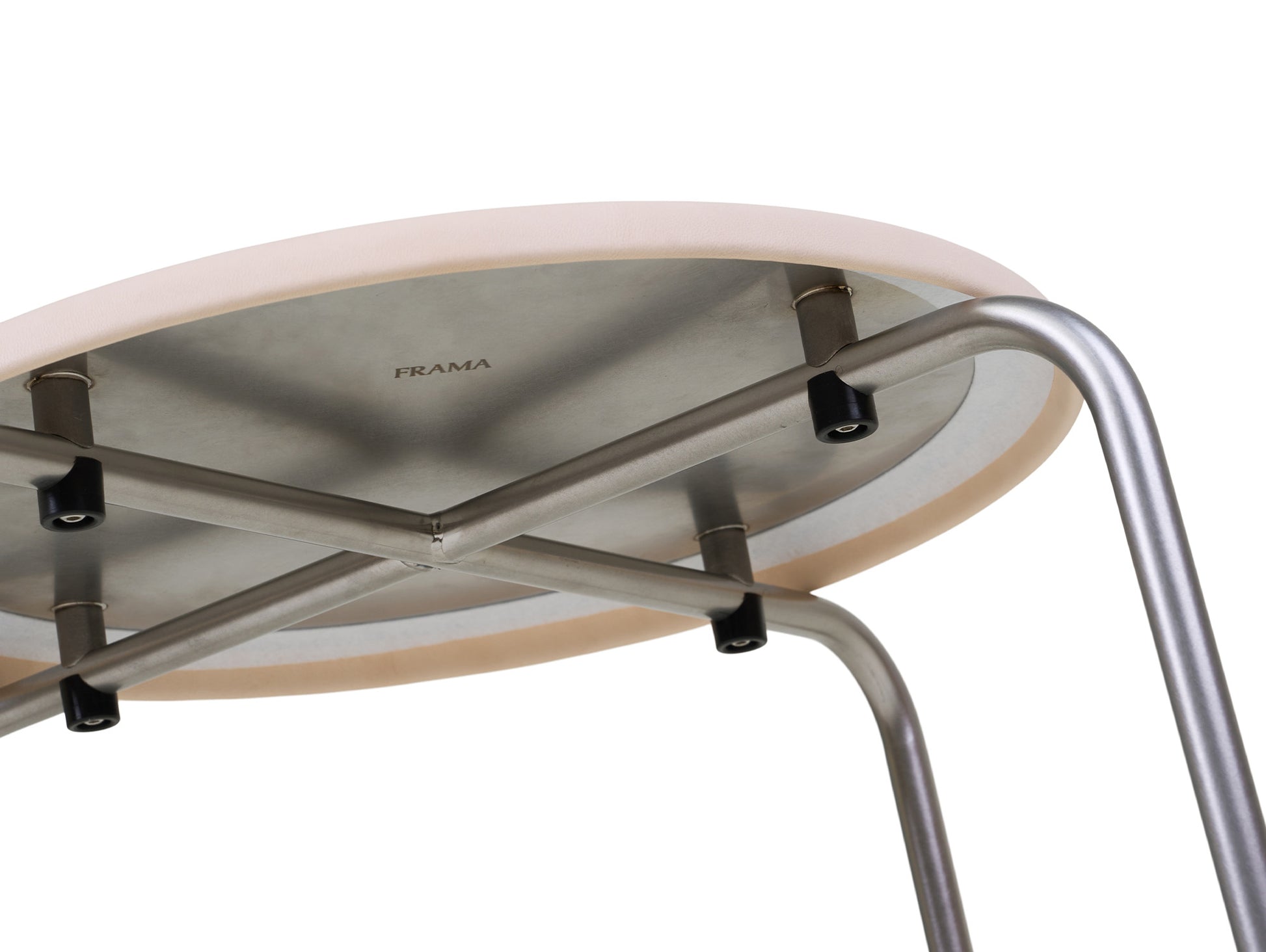 Petit Rond Stool - Leather Seat by Frama