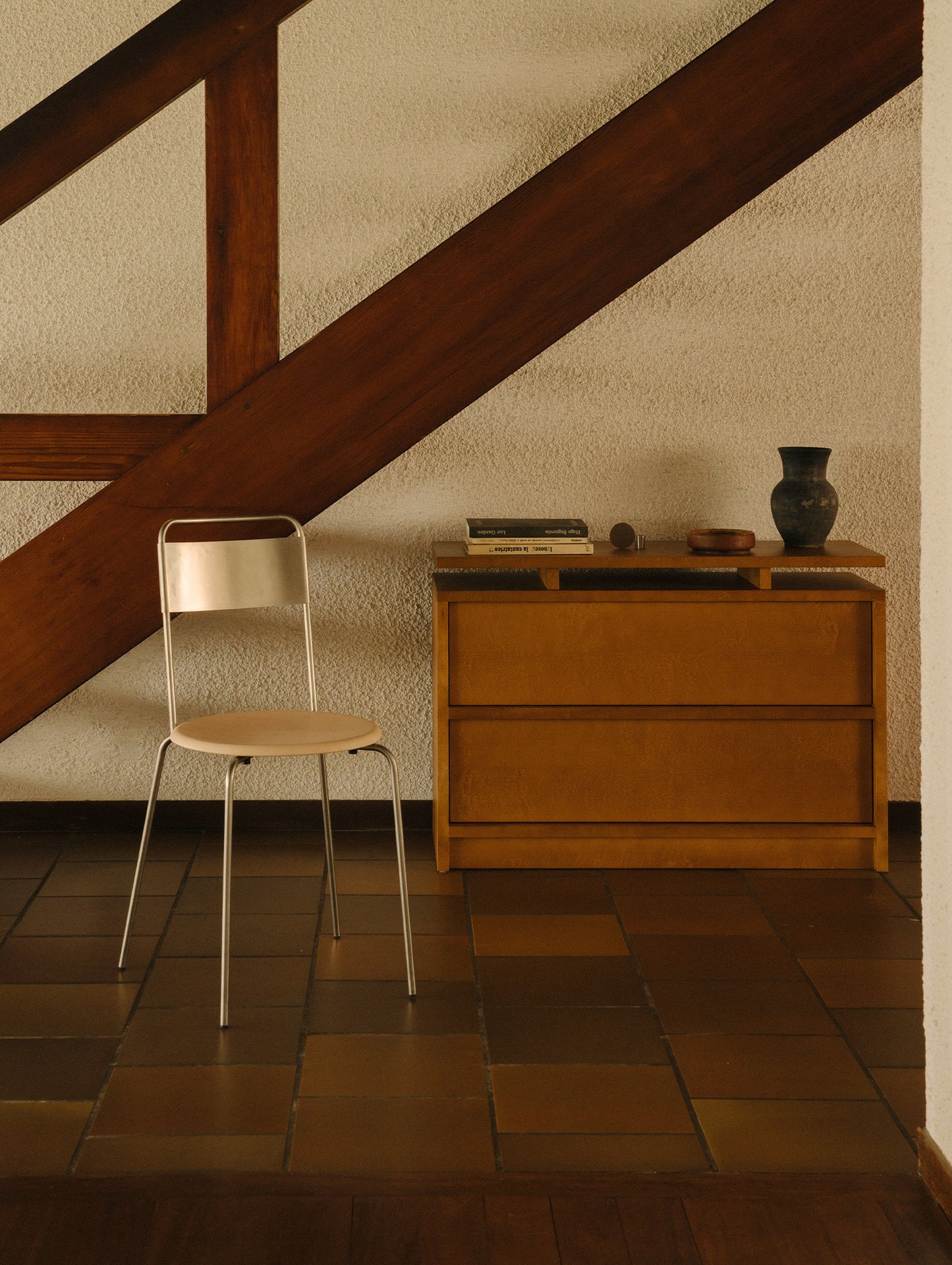 Petit Rond Chair - Leather Seat by Frama