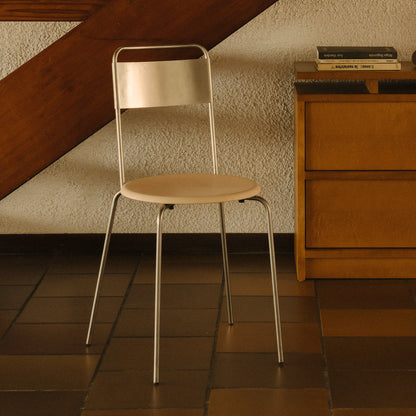 Petit Rond Chair - Leather Seat by Frama