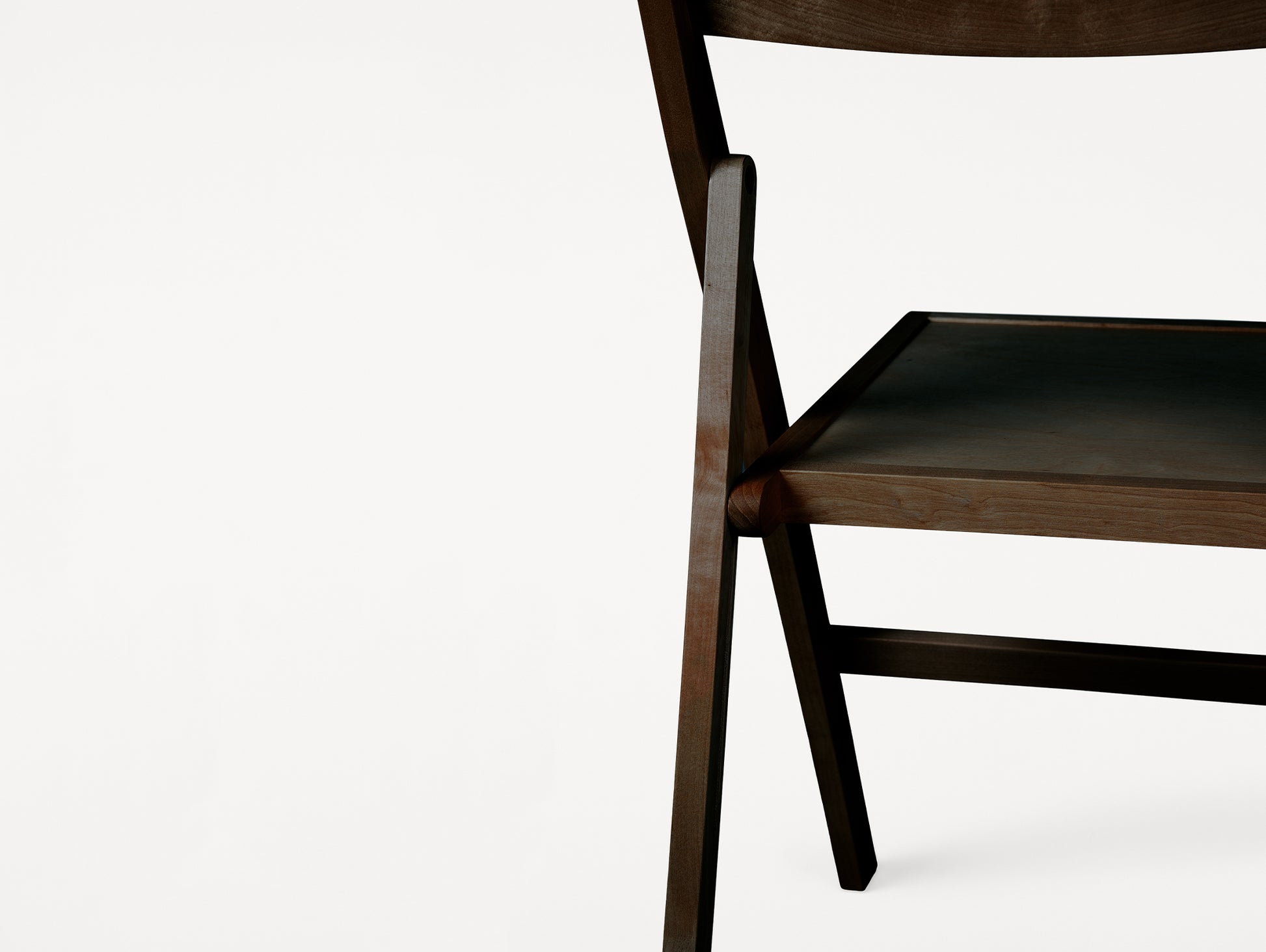 Folding Flat Chair by Frama - Dark Oiled Birch