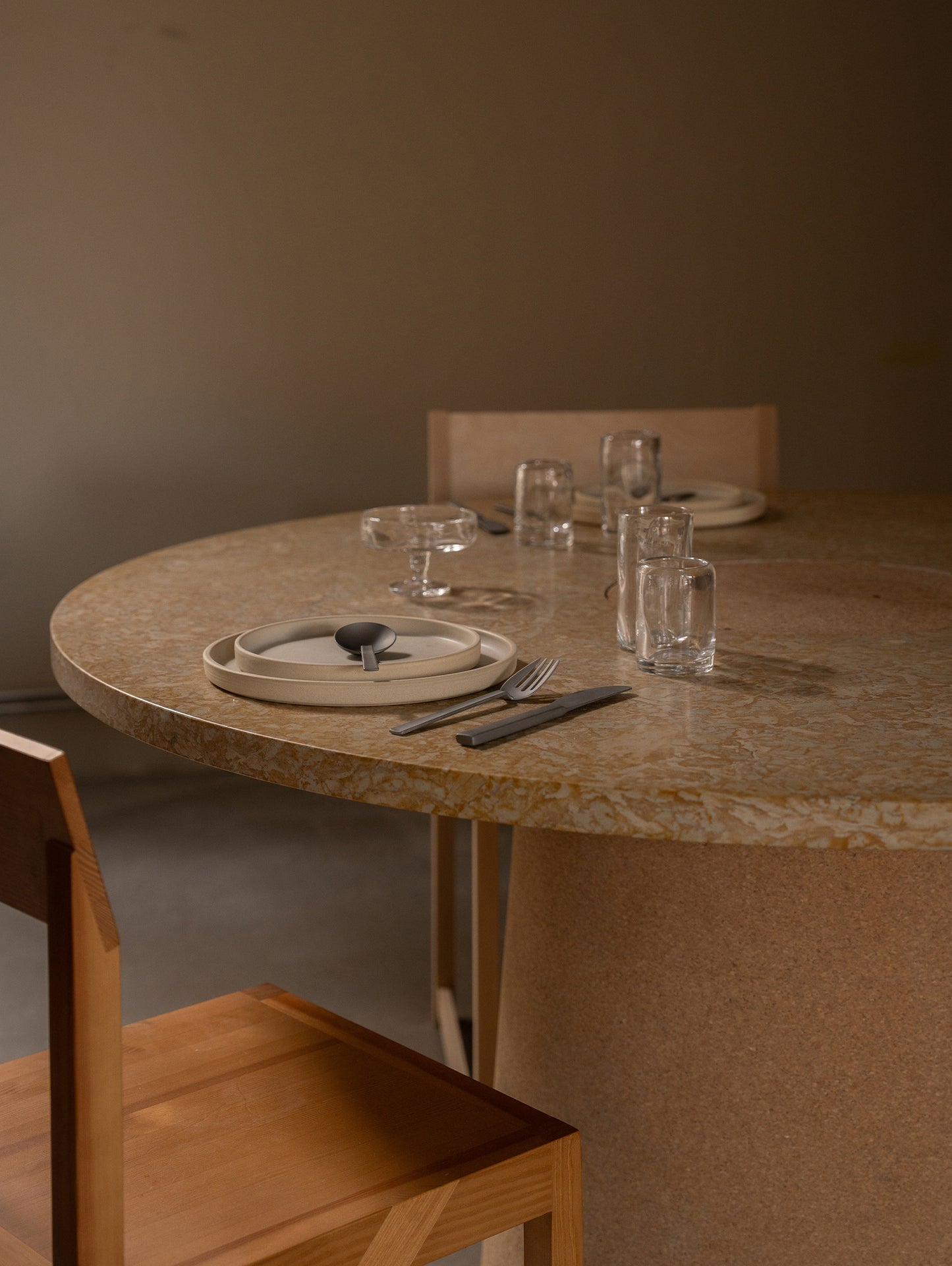 Sintra Dining Table by Frama - Yellow Negrais Limestone