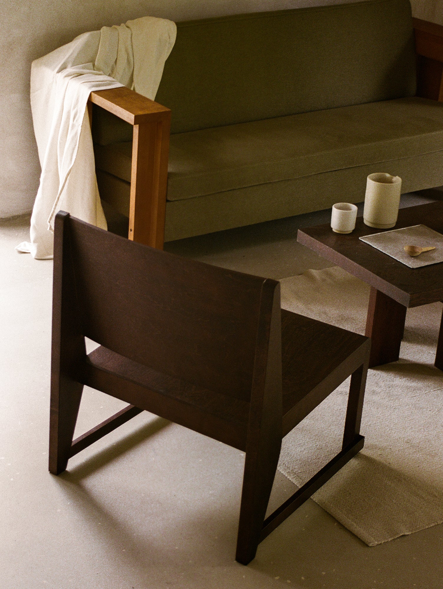 Easy Chair 01 by Frama - Dark Brown Oiled Birch