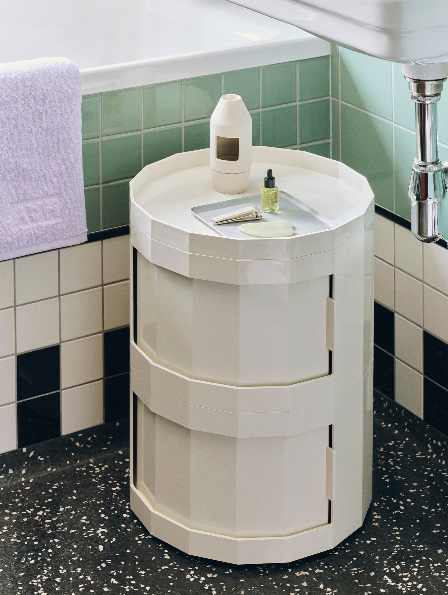 Facet Cabinet 20 by HAY - Eggshell