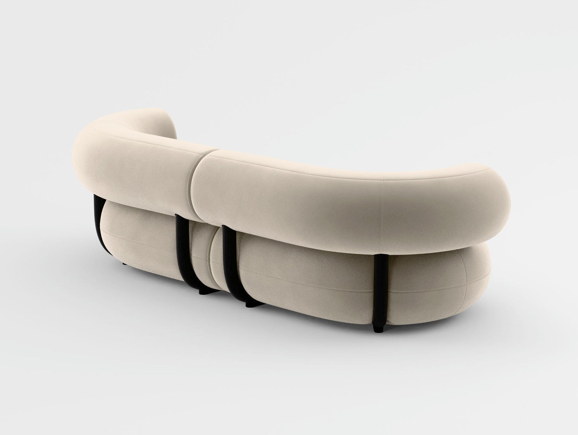 Fat 2.5-Seater Modular Sofa by Tom Dixon - Tom Dixon Velvet 106