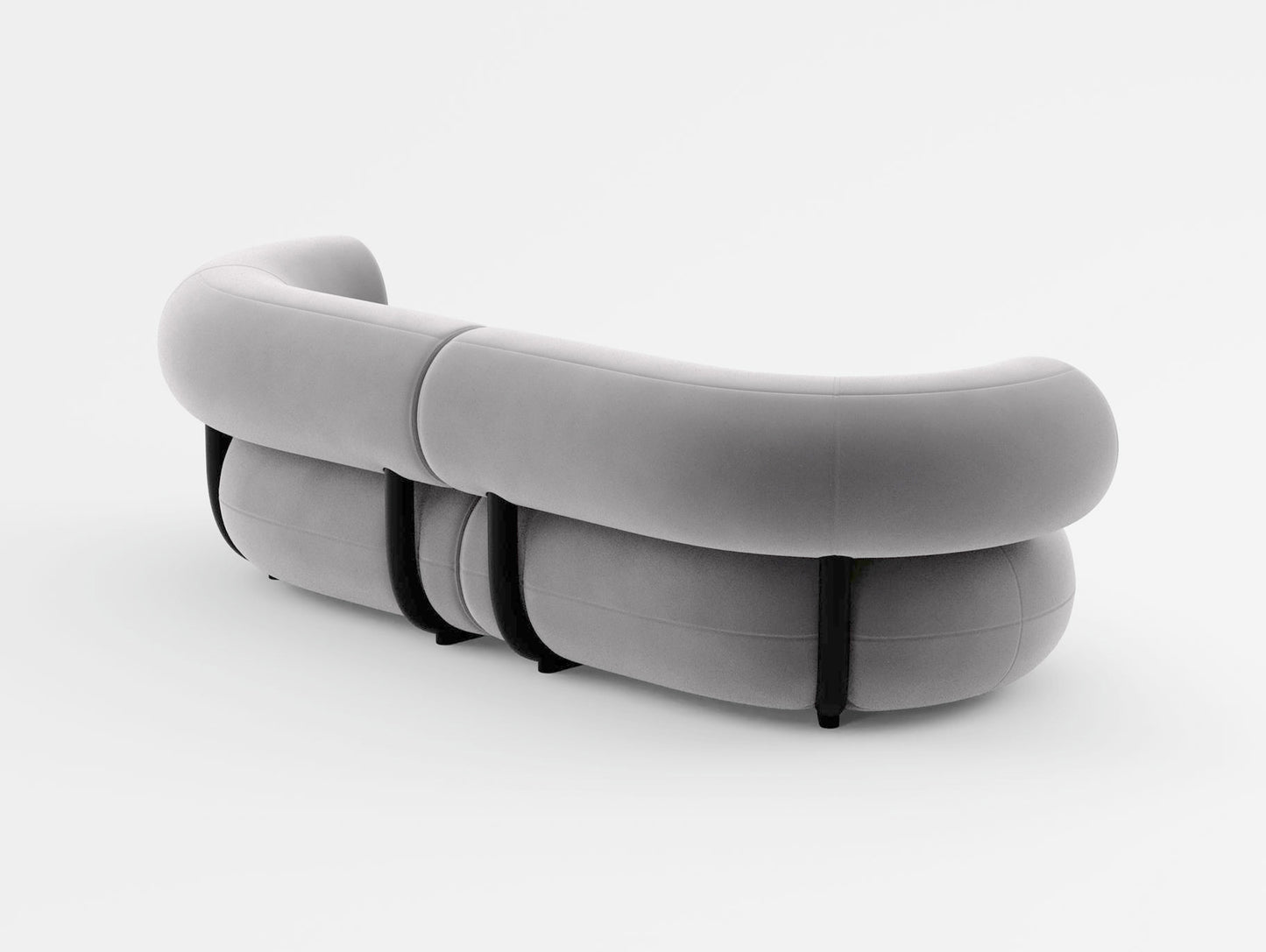 Fat 2.5-Seater Modular Sofa by Tom Dixon - Tom Dixon Velvet 125