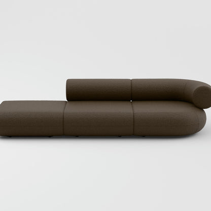 Fat 3-Seater Modular Sofa by Tom Dixon - Left Open End /  Right Armrest / Elle 280 