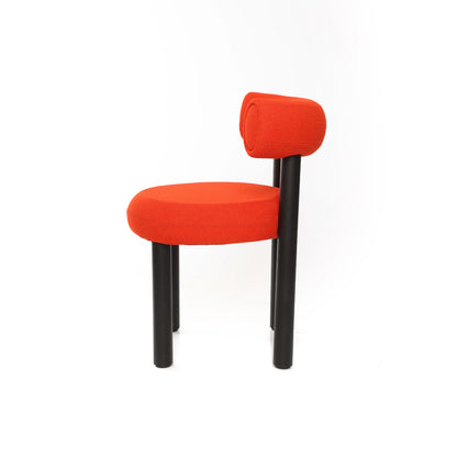 Fat Dining Chair Wood by Tom Dixon - Black Stained Ash Base / Hallingdal 65 600